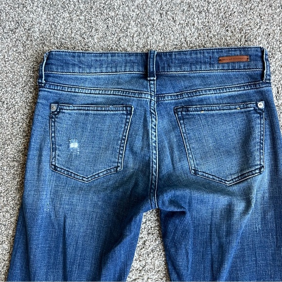 Pilcro and the Letterpress Slim Boyfriend Medium Wash Distressed Jeans, Size 25 - Picture 8 of 9